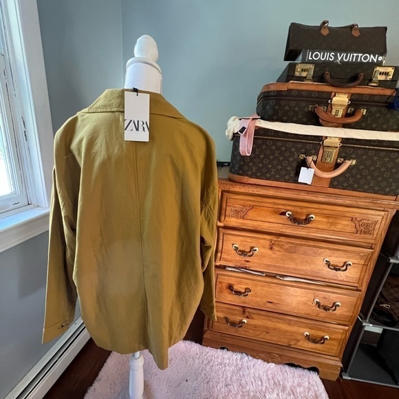 𝅺zara mustard jacket size M nwt - Picture 6 of 9